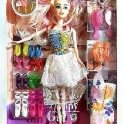 Doll Stylish with Fashion Doll With Shoes & Accessories Kit Play Game-image-72