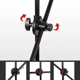 Flipkart SmartBuy Tripod Stand 2M Stand 70cm Boom Arm for Phone Camera Holder 360degree Rotating Tripod Kit image 3