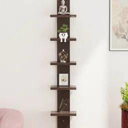 bluewud Wenge Engineered Wood Louis Floating Wall Shelf-picture-41