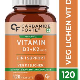 Vitamin D3 K2 MK7 | Plant Based Veg Vitamin D3 Tablets Lichen Source-48