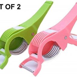 Vegetable Chilli Cutter Vegetable and Fruits Peeler Vegetable Slicer Pack Of 2 Chopper-image-44
