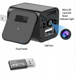 Qiwa Charger Adapter CCTV Camera for Home with Wi-Fi Mobile Security Camera-image-44