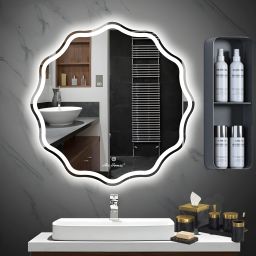 Wavy round mirror 18 inch for Bathroom and livingroom Bathroom Mirror-picture-39