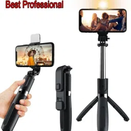Worricow Bluetooth selfie stick/tripod stand/bluetooth selfie stick Tripod, Monopod Monopod Kit-0
