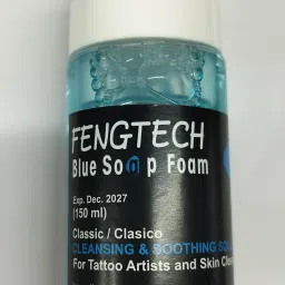 1 pic BLUE FOAM 150ml. Fengtech tattoo ink cleaner foam tattoo artist choice Permanent Tattoo Kit-image-85