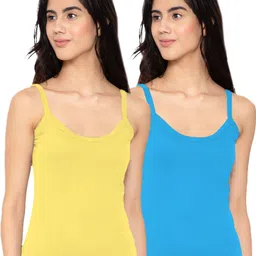 suguna Women Yellow, Blue Camisole-picture-39