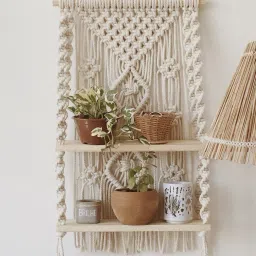 Macrame Wall Hanging Shelf Home Wall Décor (MADE IN INDIA)-picture-11
