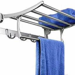 stainless steel folding towel rack chrome finish wall mounted folding towel rack Silver Towel Holder-image-47