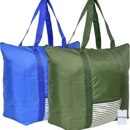 Storage Bag|Grocery Bag|Front Pocket Bag with Handle|Pack of 2|Multi Pack of 2 Grocery Bags-13
