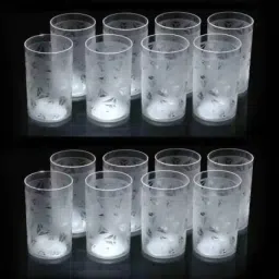 (Pack of 16) BEER, SODA, WINE, SCOTCH, MILK-SHAKE, BUTTERMILK, VODKA UNBREAKABLE Glass Set Water/Juice Glass-image-74