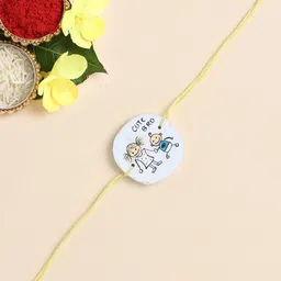 The Magic Wand Cute Bro Printed Wooded Thread Rakhi-image-99