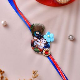 Aapno Rajasthan Mor Pankh & Bal Gopal Divine Thread Rakhi-image-13