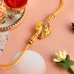 Aapno Rajasthan Unisex Sequin & Zardosi Patchwork Rakhi-image-52