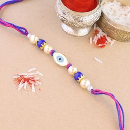 I Jewels Men Evil Eye Charm Detail Rakhi-image-32
