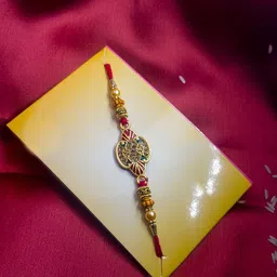 CRAYTON Stone-Studded & Beaded Rakhi image 3