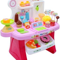 supermarket Shop, Mini Market 34 Pieces Pretend & Play toy Set with sound-image-36
