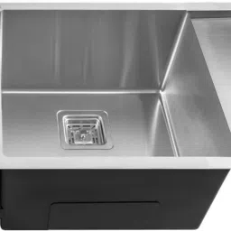 45"x20"x10" Inch Double Bowl With Drain Board Premium Handmade Kitchen Sink FS-23402 Vessel Sink-image-45