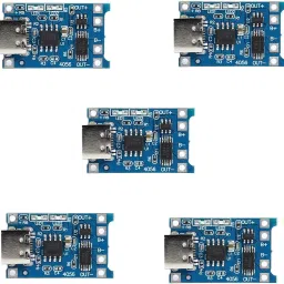 5 Pcs Type C USB 5V 1A 18650 Lithium Battery Charging Board Charger Module (5 Pieces) Electronic Components Electronic Hobby Kit-24