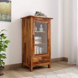 Sheesham Wood Multipurpose Book Shelf for Home&Library Areas, Showcase Book Rack Solid Wood Open Book Shelf-image-14