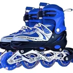 4 Wheel Inline Skates Skating Shoes for Boys and Girls Age 7 to 12 Years In-line Skates - Size 6-9 UK-image-33