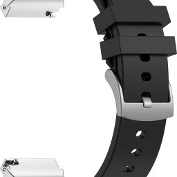 ACM Watch Strap Metal Hook Silicone 20mm for Ikall W10 Smartwatch Belt 3359465 mm Silicone Watch Strap-image-16