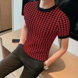 Men Printed Round Neck Polyester Black, White T-Shirt-image-53