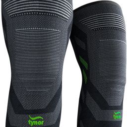 Cap Air Pro, Black & Green, Medium, Pack of 2 Knee Support-85