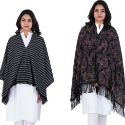Premium Soft Warm Printed And Stripes Feeding shawl Feeding Cloak-image-38