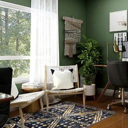 sapana carpet-mats Navy Blue Polyester Oriental 55 x 22 Inches Runner-picture-22