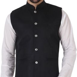 Men Solid Nehru Jacket-image-27