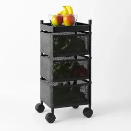 STORAGE RACK SQUARE 3LAYER Iron Kitchen Trolley-image-27