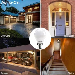 auto-on Motion Sensor Automatic LED Bulb - 9 Watts | One Year Warranty - Motion Sensor Light image 3