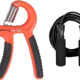 Combo of Hand Gripper with Skipping Rope for Gym Workout Fitness Accessory Kit Kit-image-89