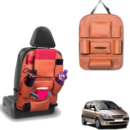 Peepsstore pack of 1 Tan,Orange colour car organizer bags for Getz Prime 2007 Car Multi Pocket-image-96