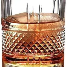 (Pack of 6) 101_New fashion Whiskey Glasses pack of 6, 300 ML Stylish Fashion Rocks Glass Set Whisky Glass-28