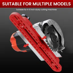 hasthip Circular Saw Guide Adjustable for Woodworking Universal Fit for 4 to 6 Inch Saws Adjustable Saw Guide Attachment for 4 to 6 Inch Circular Saw Rotary Tool image 4