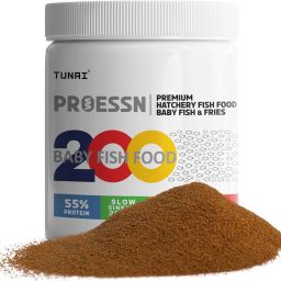Baby Frys Fish Food for 10 Days Old 55% Protein SlowSinking200Microns Sea Food 0.035 kg Dry New Born, Young Fish Food-picture-0