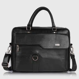 Men Black Messenger Bag - Extra Spacious-image-61
