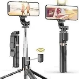 earphonix "3-in-1 Selfie Stick with Tripod, Rechargeable Flash Light & Bluetooth Remote" Bluetooth Selfie Stick-25
