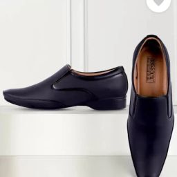 Men & boys stylish comfortable attractive leather formal shoe (Black) Slip On For Men-image-89