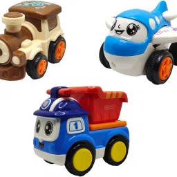 Unbreakable Four-Wheel Drive Friction Powered Diecast Toy Set-C5-0