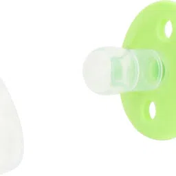 kritiu Baby Silicone Pacifier/Soothers/Teether With Protective Cap Pack Of 2 Soother image 2