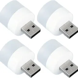 Plug in LED Mini USB Flexible Portable LED Ambient Light Bulb (Pack of 4) Table Lamp-14
