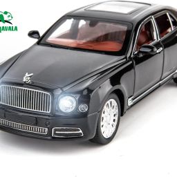 1/24 Big Bently Mulsane Toy Car Metal Pull Back Diecast Car with Openable Door-image-88