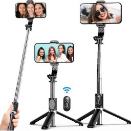 NKKL Perfect Selfie Stick Extendable with Bluetooth Remote, Lightweight_VR77 Bluetooth Selfie Stick-picture-15