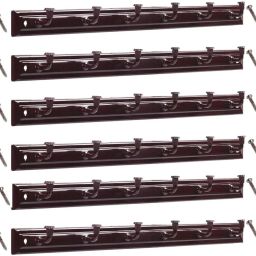 Door Wall Cloth Hanger Brown Pack of 6 Door Hanger-27