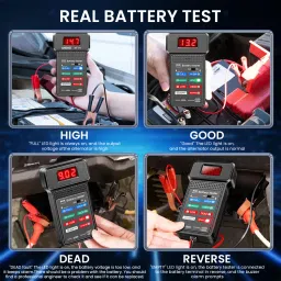 serplex 12V 24V Car Battery Tester with LED Indicator Digital Battery Tester image 5