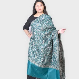 Allure Motifs Polyester Wool Blend Woven Men, Women Shawl-image-26