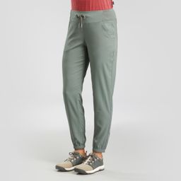 Women Comfort Fit Pant with Wide Waistband Khaki - NH100-image-16