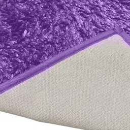 Homitecture Purple Shaggy Ant-Skid Durable Rectangular Floor Runner With Rubber backing image 3